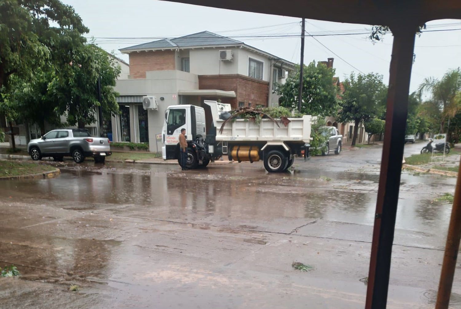 Temporal en San Pedro: Defensa Civil recorre la ciudad y está en alerta