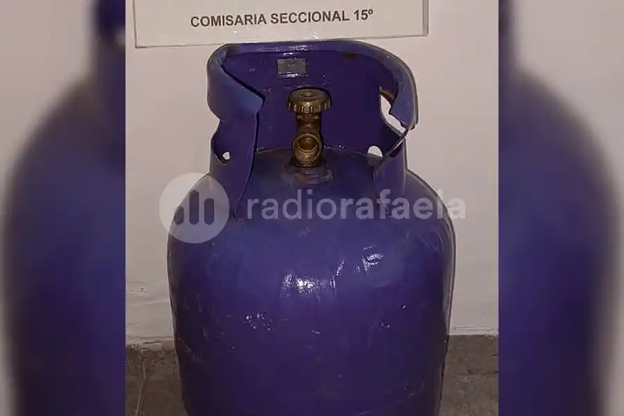 Tras una rápida intervención, recuperaron una garrafa robada