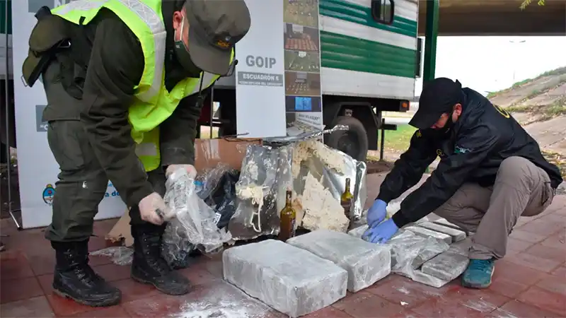 Gendarmería decomisó más de 100 kilos de marihuana en Concepción del Uruguay