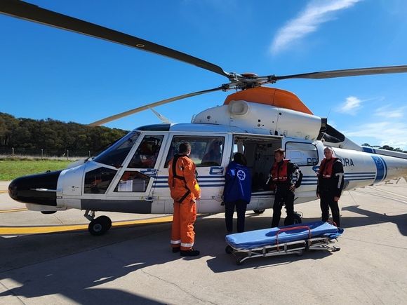 Prefectura aeroevacuó a un tripulante que sufrió un ACV a bordo de un buque