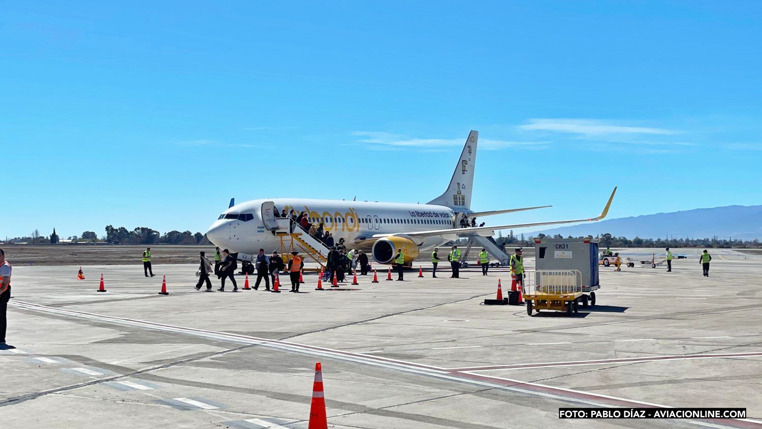Flybondi empezó a volar a San Juan, su destino número 19 en Argentina