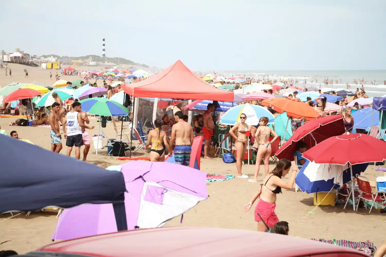 Domingo concurrido en Claromecó