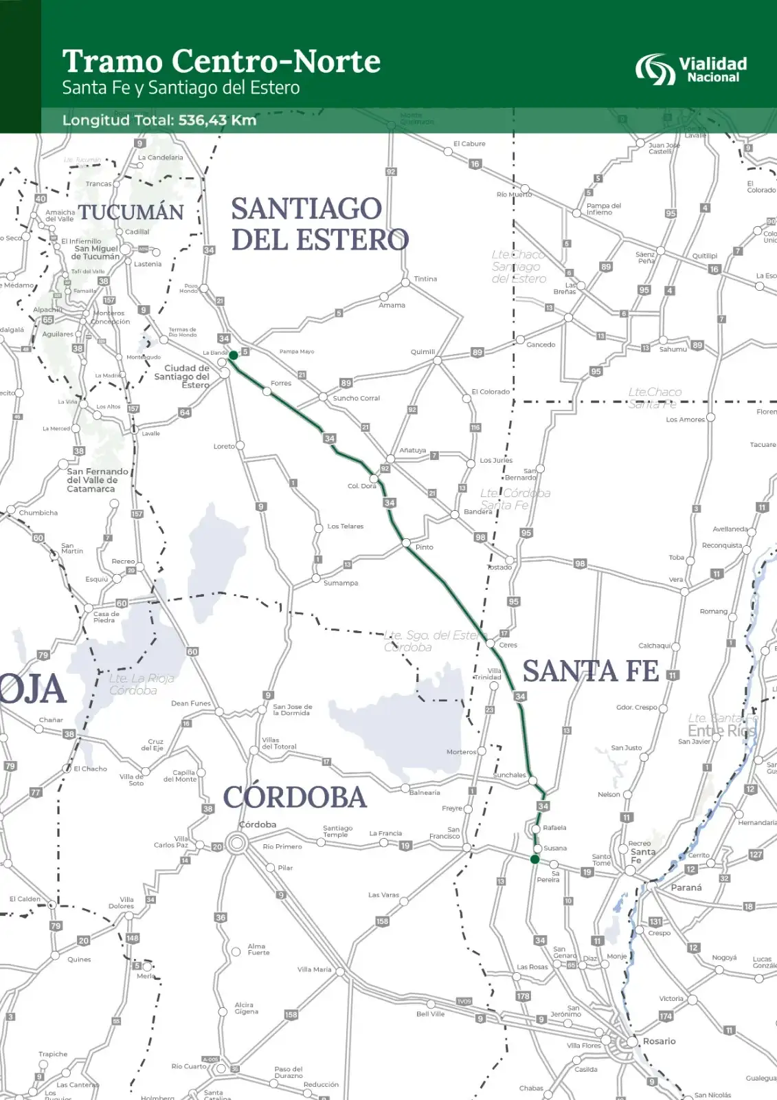 El Gobierno nacional adjudicó la concesión de la Ruta 34 en el marco de la Etapa III de la Red Federal de Concesiones - 3
