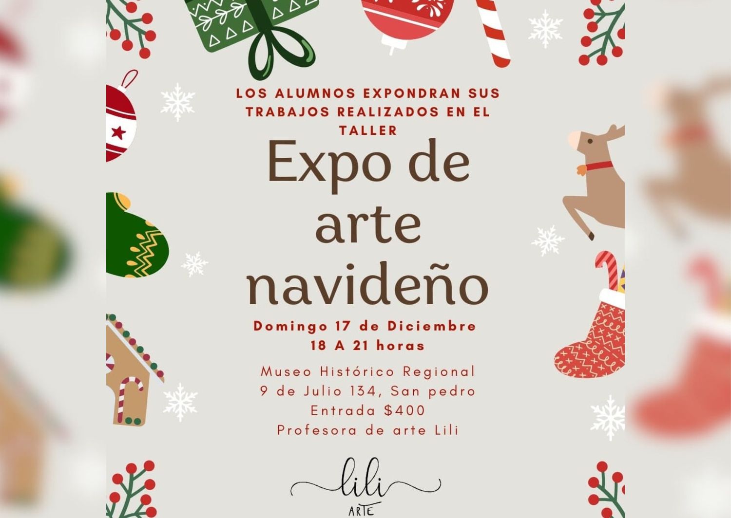 Expo de arte navideño en el Museo Histórico