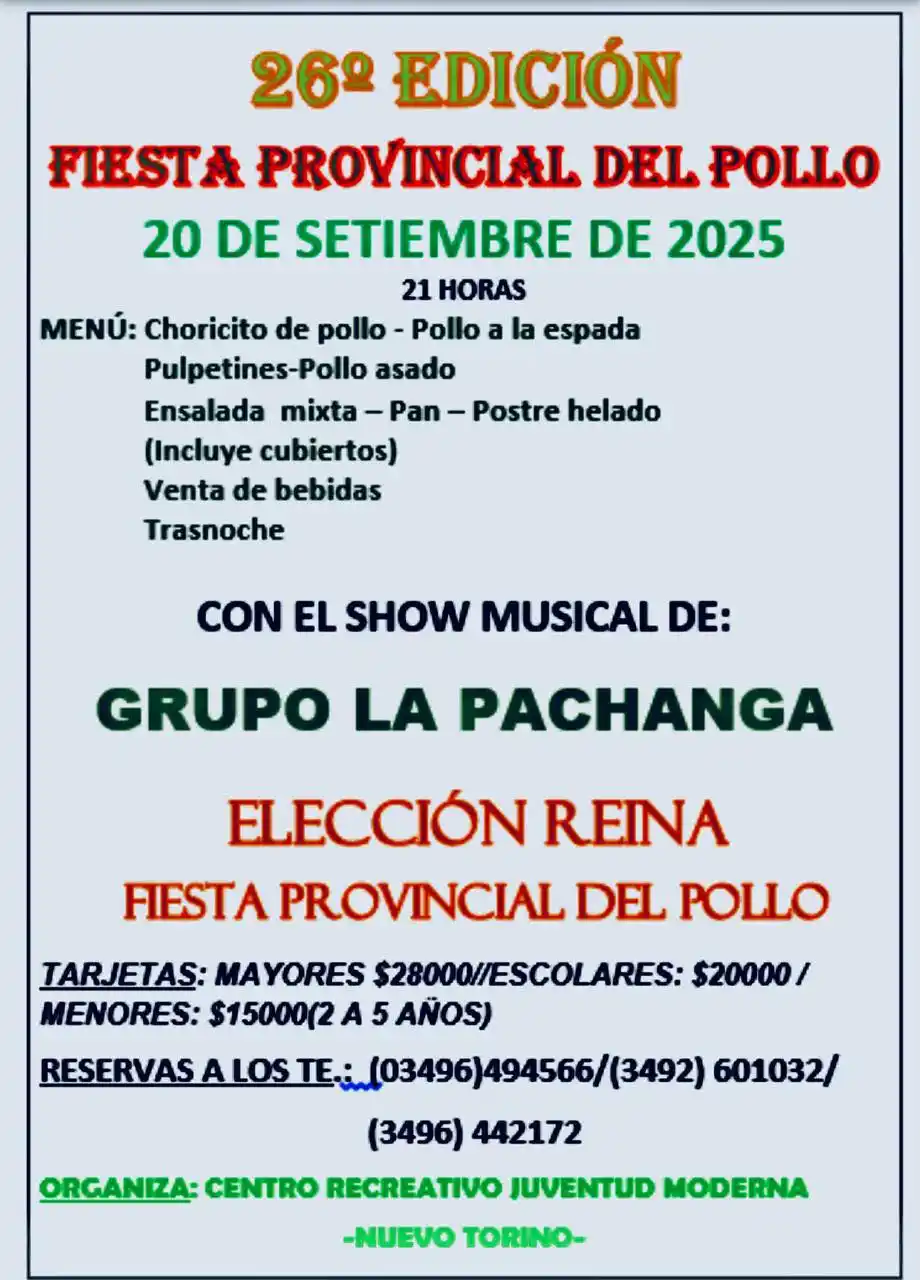 flyer de la fiesta del pollo