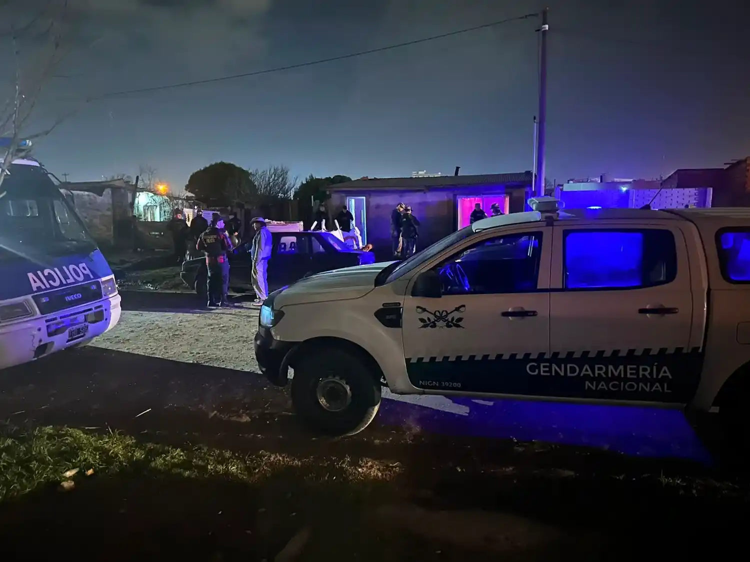 El allanamiento fue en la noche del jueves