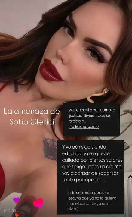 Sofía Clerici habló de una persona "oscura" en su vida/Fotografía: Redes
