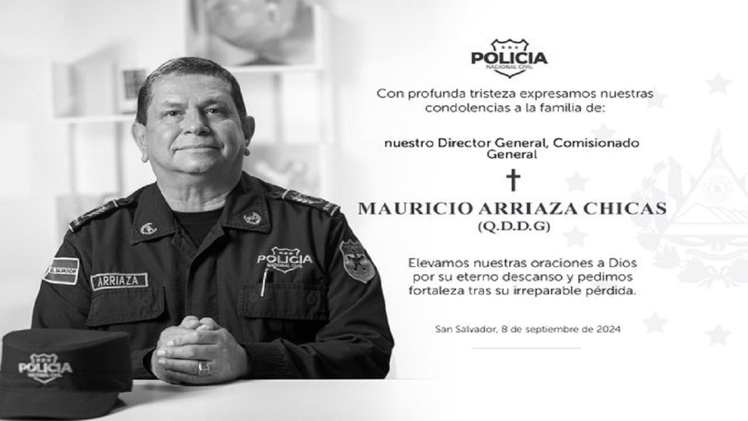 TRAGEDIA en el SALVADOR: muere en accidente de helicóptero el director de la Policía que  declaró la guerra a las pandillas