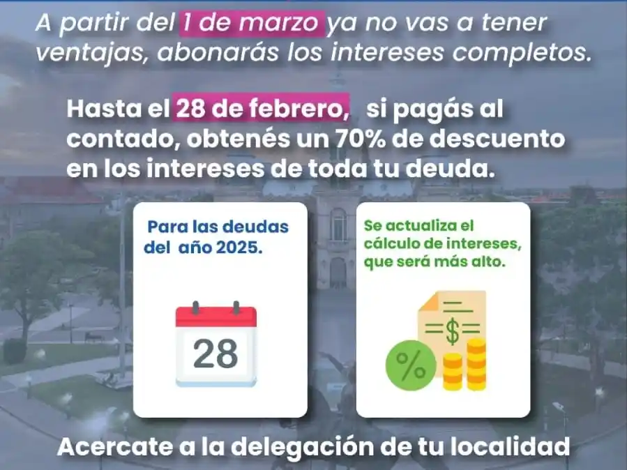 Localidades: se extiende el plazo para adherir al plan de regularización de tasas vigente