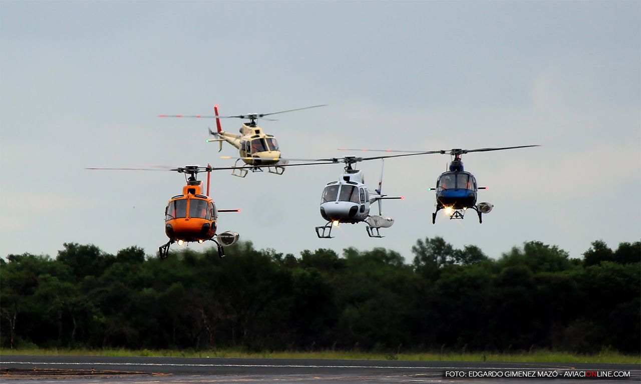 [Fotogalería] Invasión chilena en el aeropuerto de Resistencia; llegaron los helicópteros del Dakar