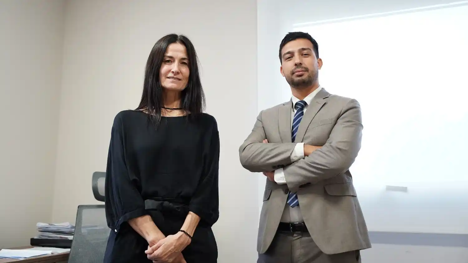 La fiscal de segundo turno, Silvana Quaglia, y el fiscal de tercer turno, Emilio Drazile.