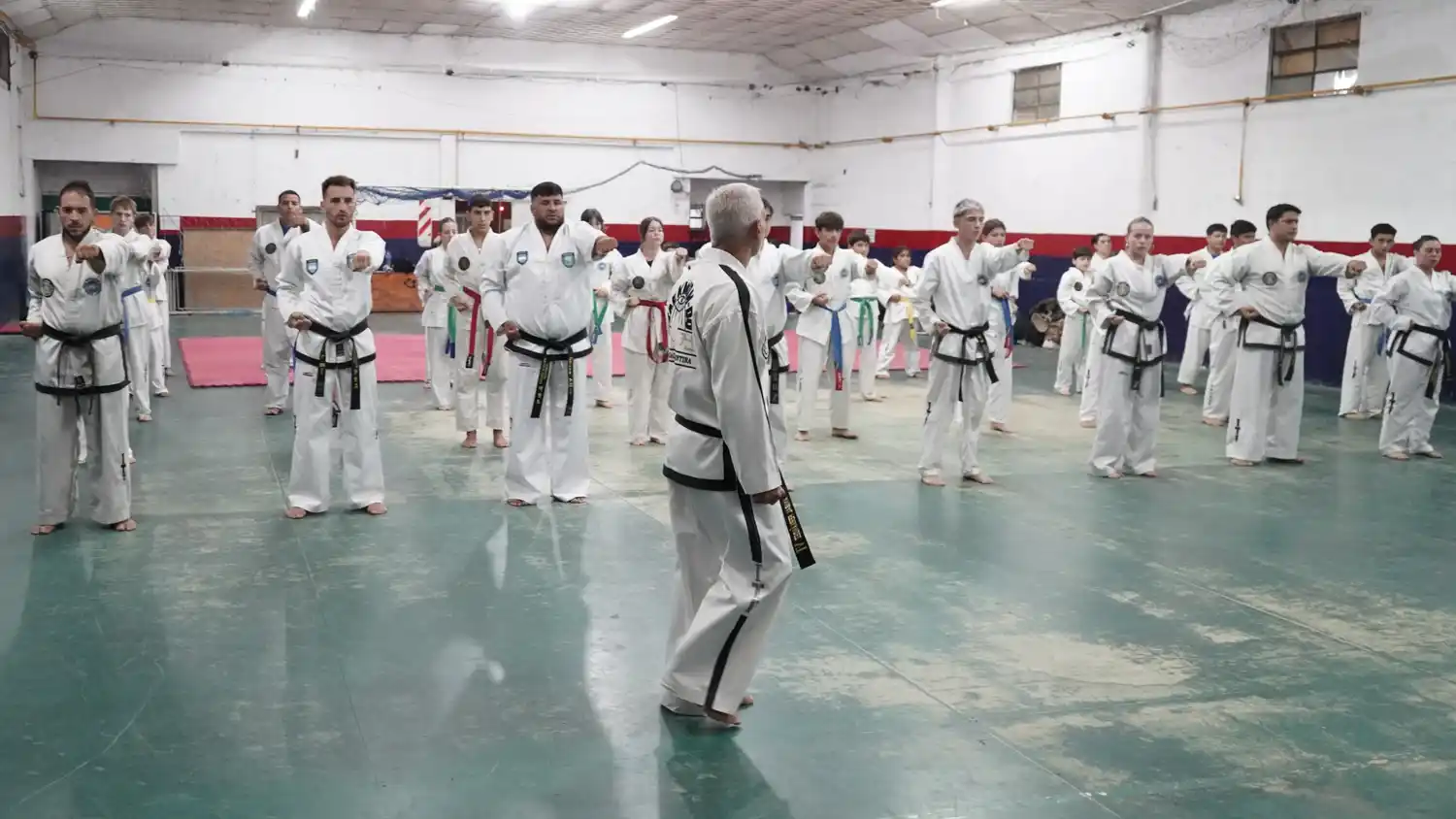 Capacitación de taekwondo de Aníbal Fernández 4