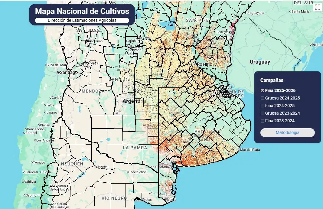 El Gobierno presentó en sociedad el Mapa de Cultivos