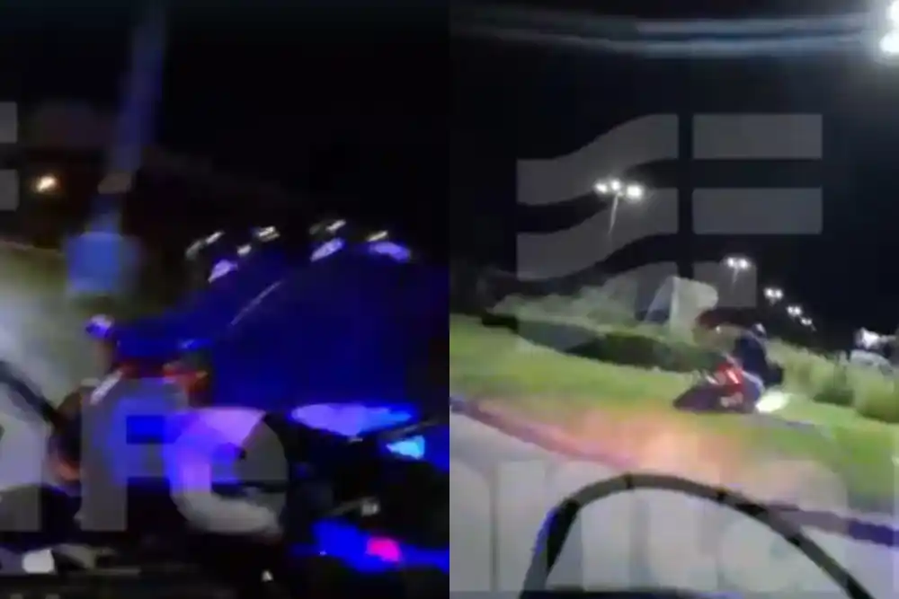 Video: un menor y una joven fueron detenidos con una moto robada tras una persecución por zona noroeste