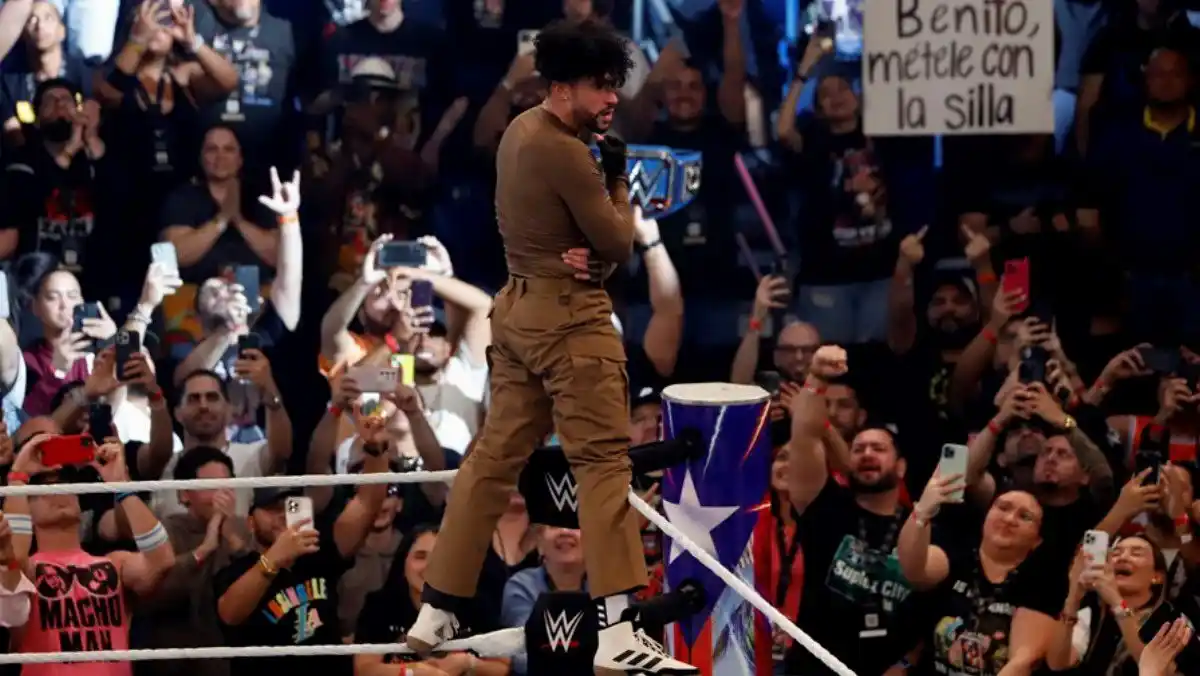 ¡GANÓ PERO QUEDÓ MALLUGADO! Así salió Bad Bunny del combate de lucha callejera (FOTOS + VIDEO)