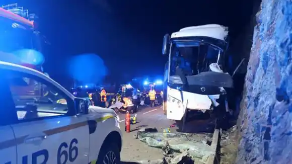 Francia investiga  accidente de autobús que transportaba a colombianos residentes en España