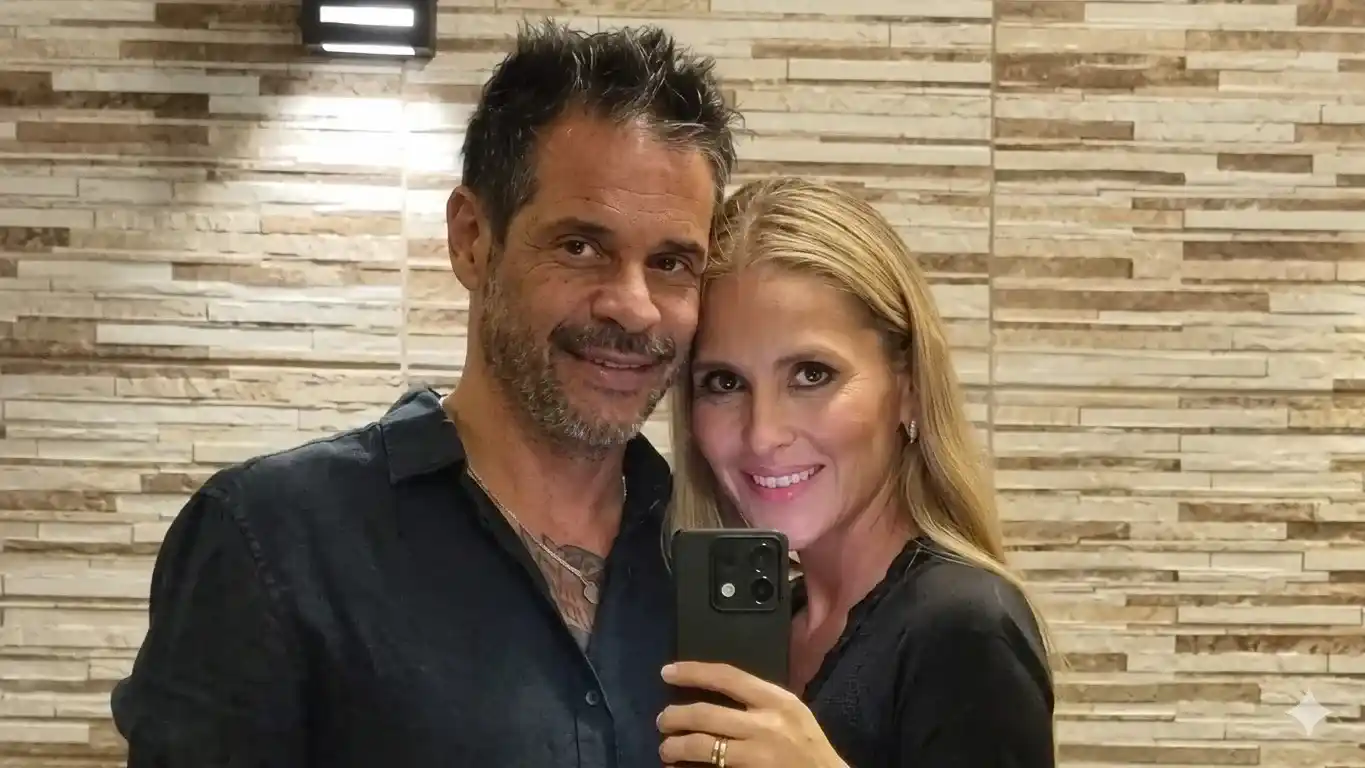 Ariel Ferola, un conocido de los medios de comunicación de San Pedro, y su pareja Belén Giménez.