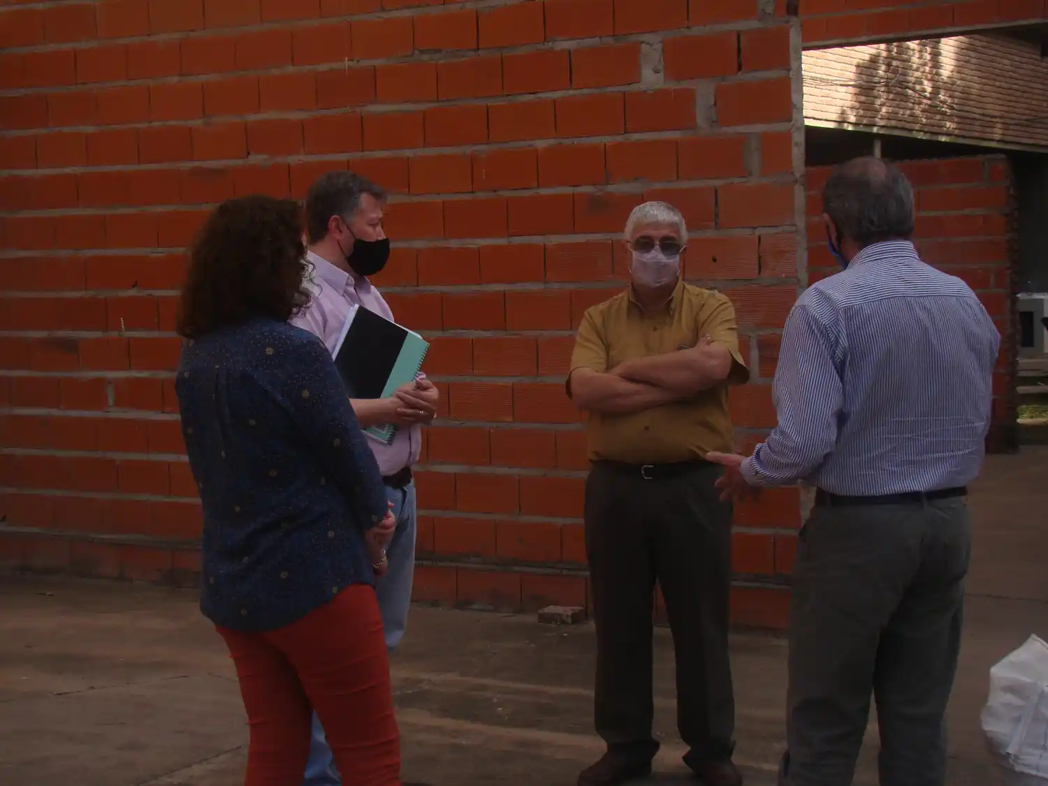 “Hacía rato que tenía ganas de conocer la escuela” expresó Peltzer en su visita a la Técnica