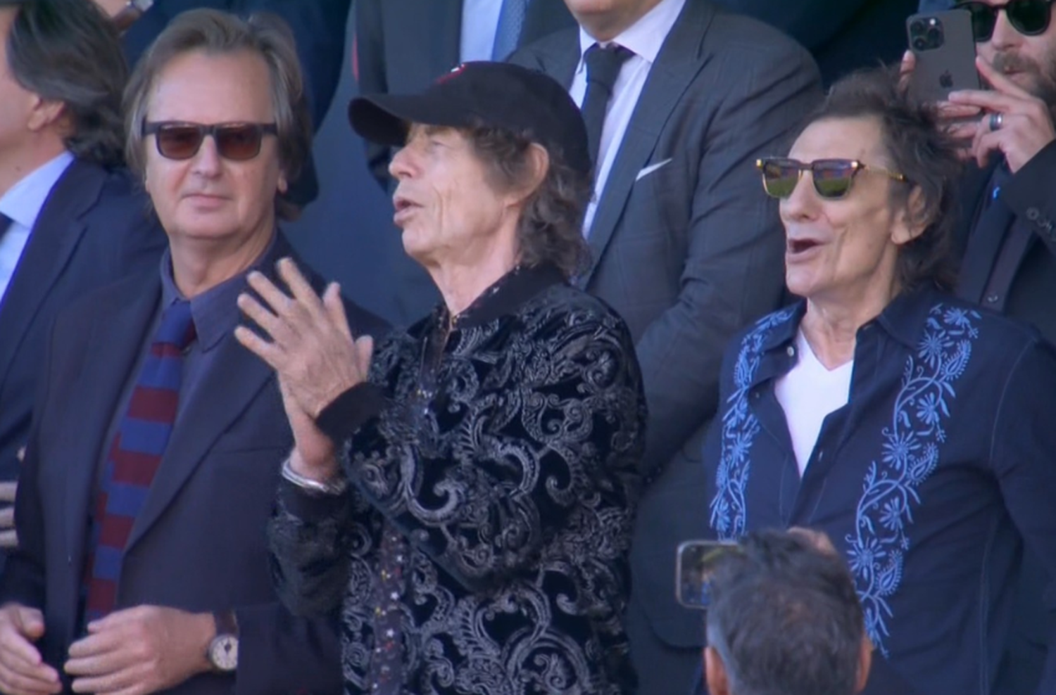 Clásico Stone: Mick Jagger y Ron Wood presentes para ver Barcelona – Real Madrid