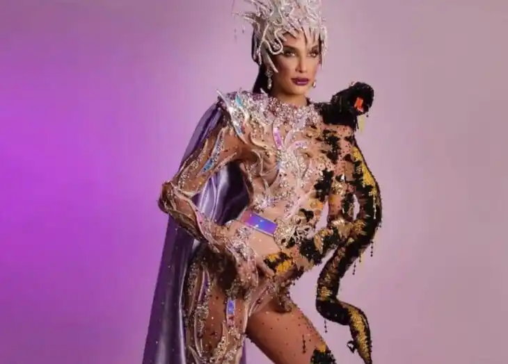 Con este IMPACTANTE traje Vanessa Coello muestra tradición indígena en el Miss Grand International