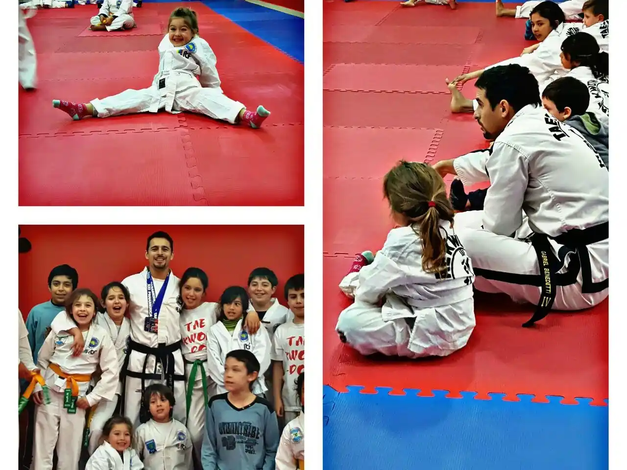 Enseñanza de taekwondo en club San Lorenzo