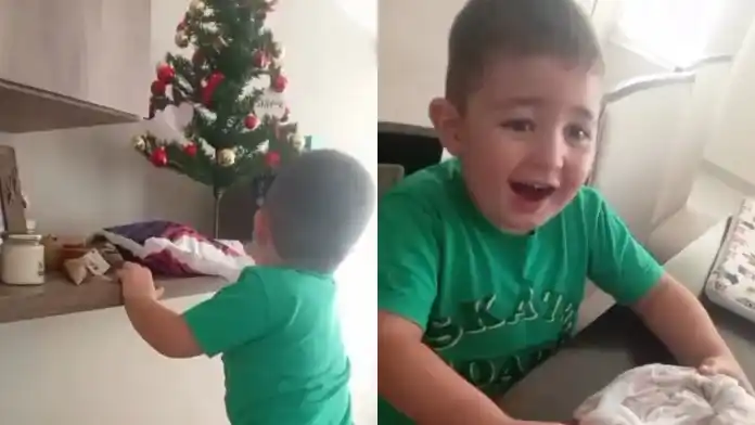 Un niño de 4 años le pidió asado a Papá Noel: “¡Me hizo caso!”