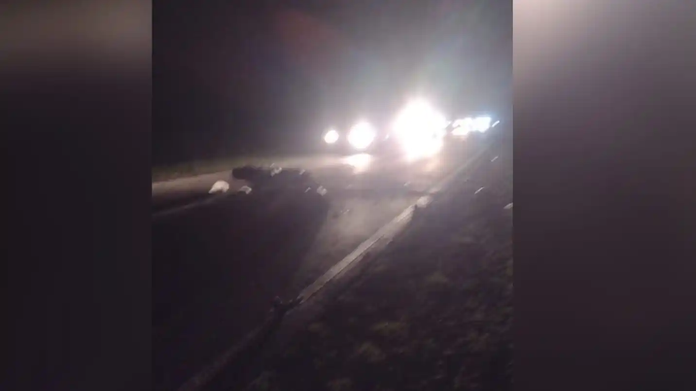 El accidente fatal fue en el km 6 de ruta 93, entre Labordeboy y Hughes. Foto: Gentileza.