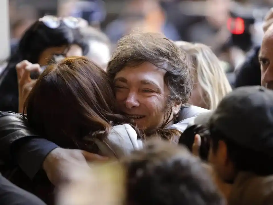 Javier Milei votó en las elecciones porteñas. (Foto: NA)