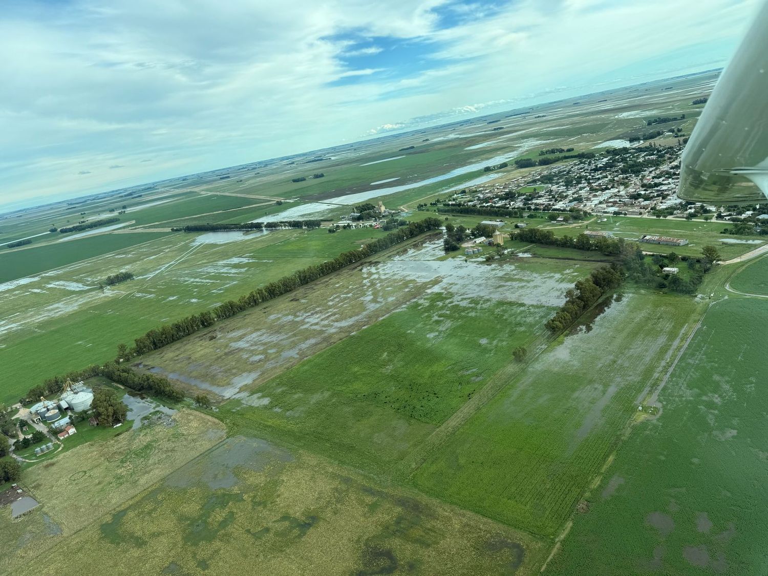 La zona sigue bajo la lluvia, pero controlada y en alerta