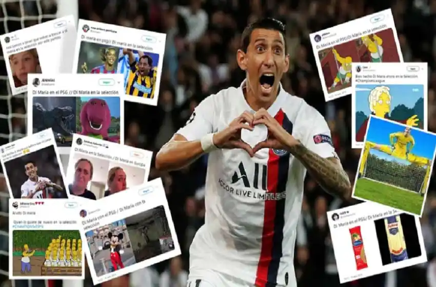 Los mejores memes tras la gran actuación de Di María, comparando su nivel en la Selección