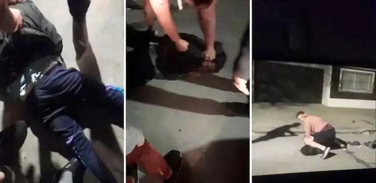 Un vecino mantiene inmovilizado al ladrón de autos, en La Plata.