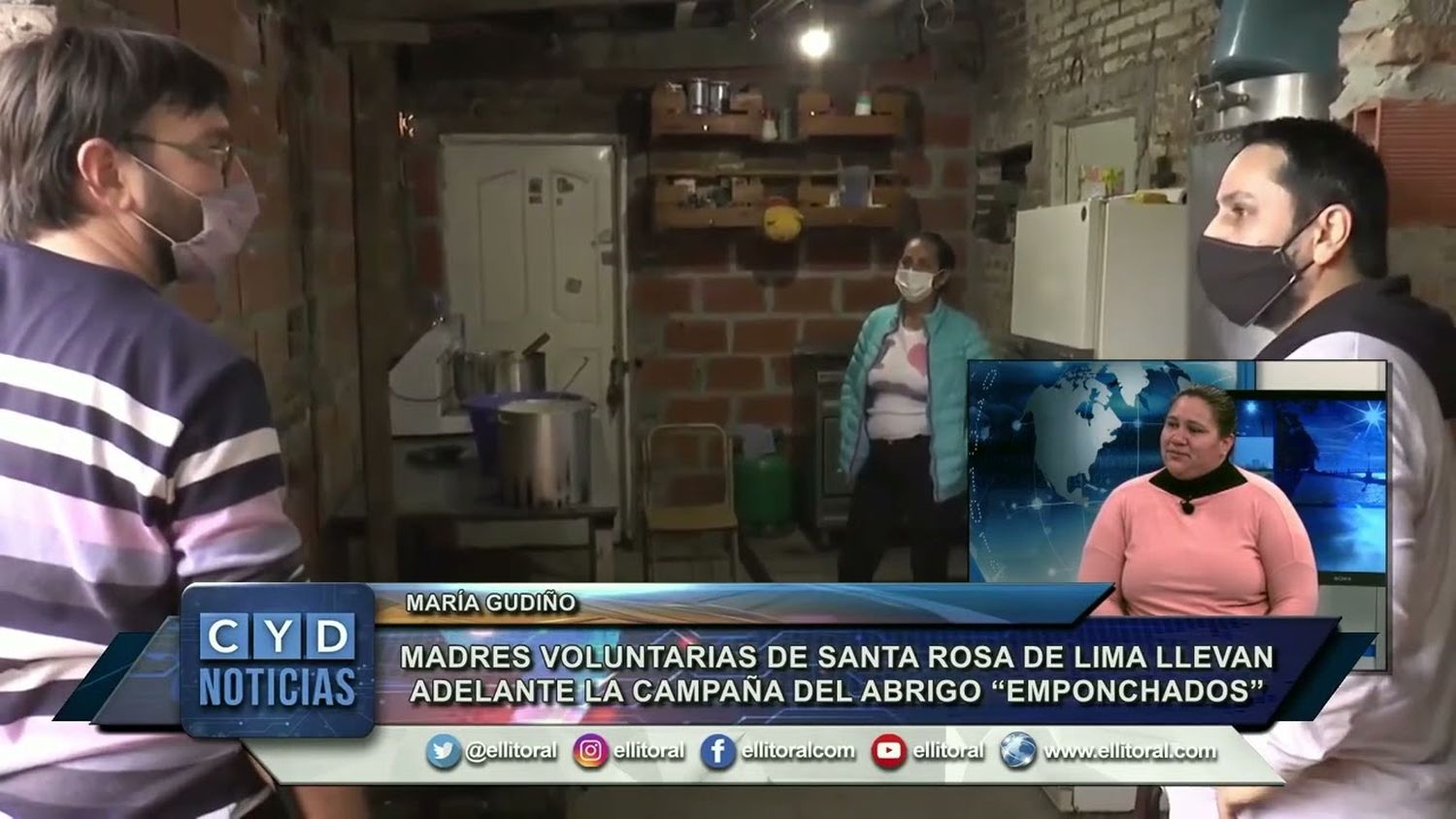 Madres voluntarias de Santa Rosa de Lima llevan adelante la campaña del abrigo