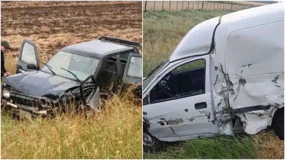 Accidente en la Ruta 3: un herido tras un violento choque cerca de Coronel Dorrego