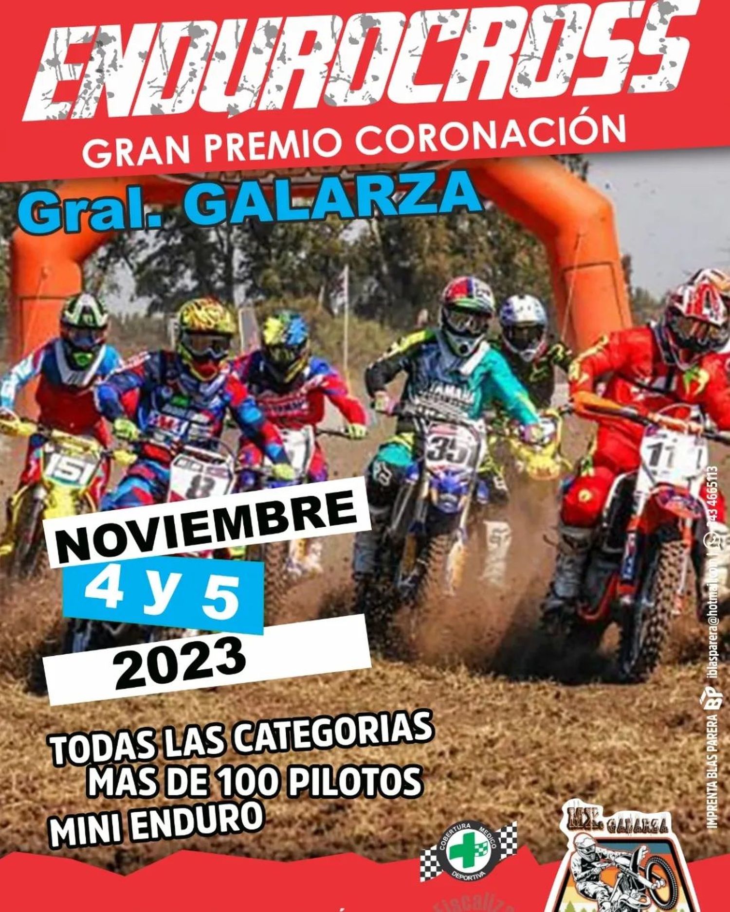 Endurocross en Galarza: Premio Coronación este fin de semana