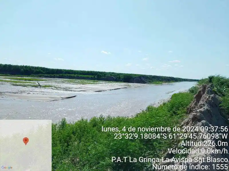 El río Pilcomayo abastece de agua a unos
250.000 habitantes en suelo formoseño