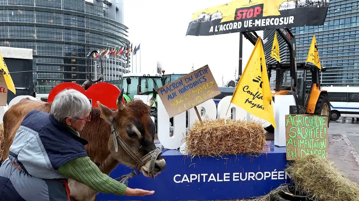 Empieza una cumbre clave, en medio de protestas en Europa por el acuerdo con el Mercosur. (Foto: AFP)