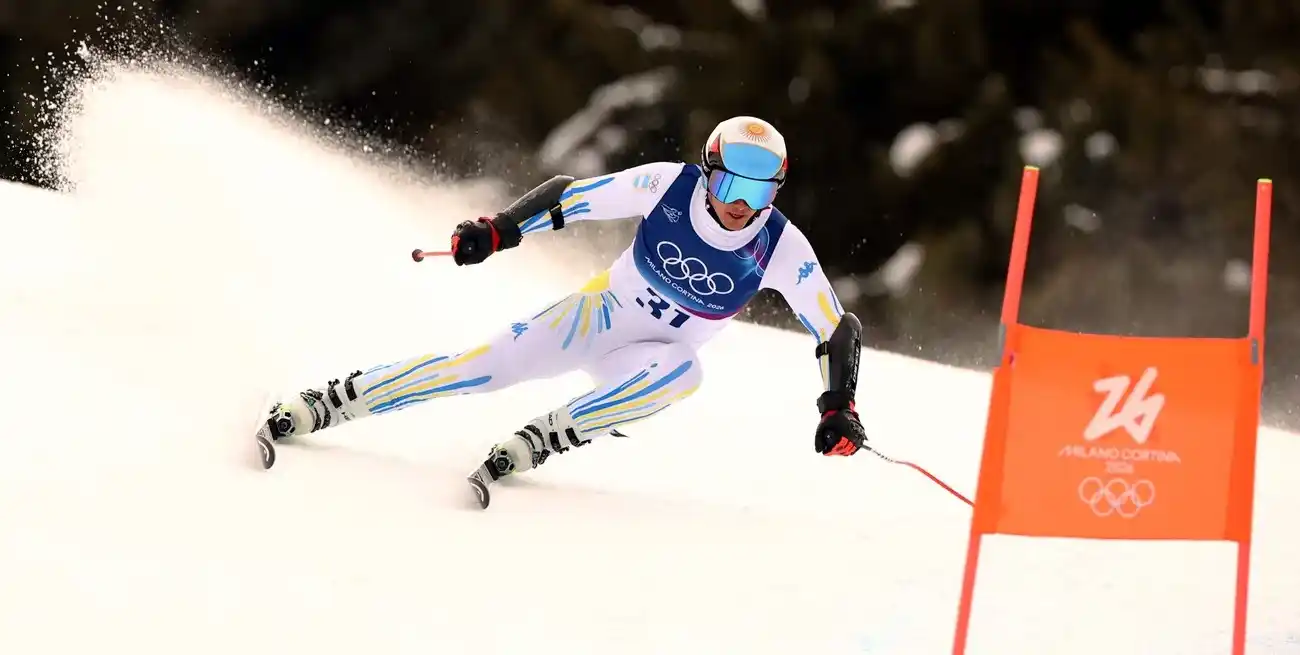 Tiziano Gravier marcó 1:29,06 y terminó 28° en el Súper-G olímpico. Foto: Reuters