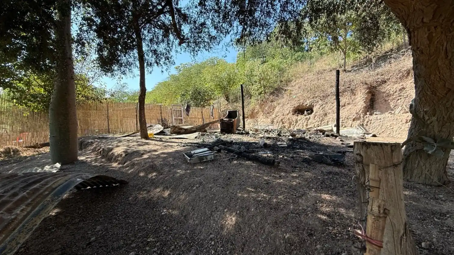 Incendio rancho Mariano Cantando en el Río