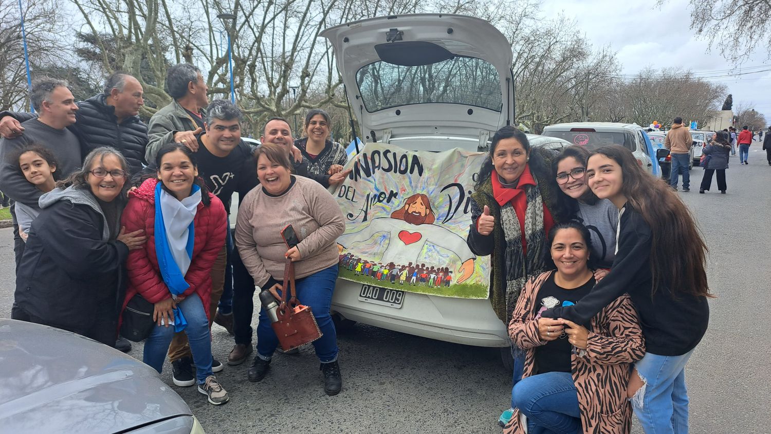 Caravana de iglesias evangélicas por el centro