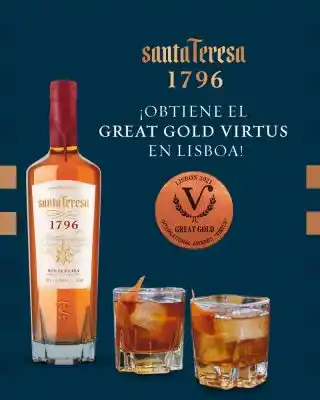 ORGULLO: Ron Santa Teresa 1796 obtiene el Great Gold Virtus en Lisboa