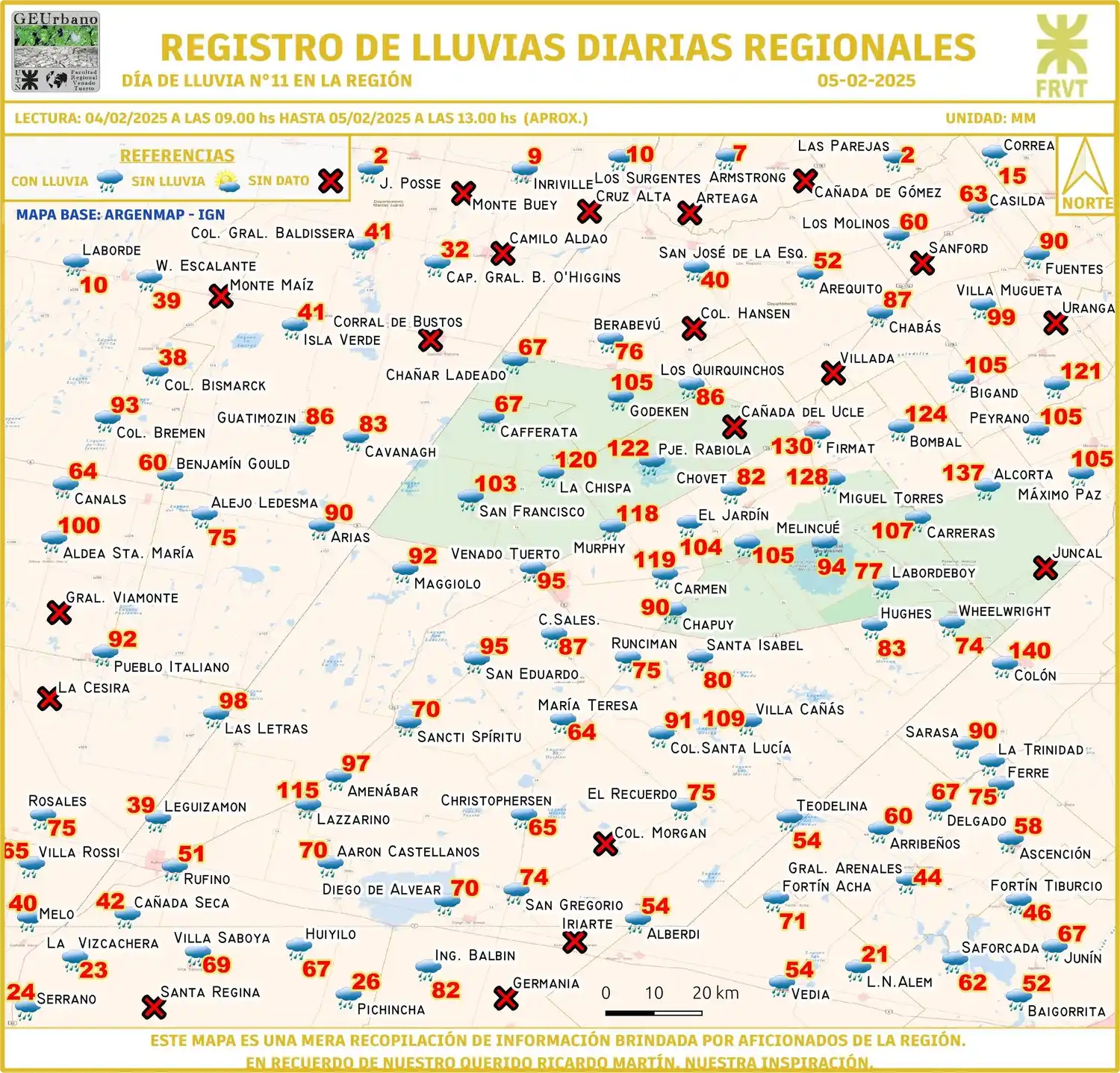 registro lluvias
