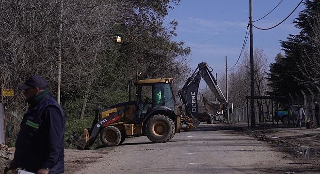 Escobar: El Municipio avanza con importantes obras viales en Garín, 24 de Febrero y Belén