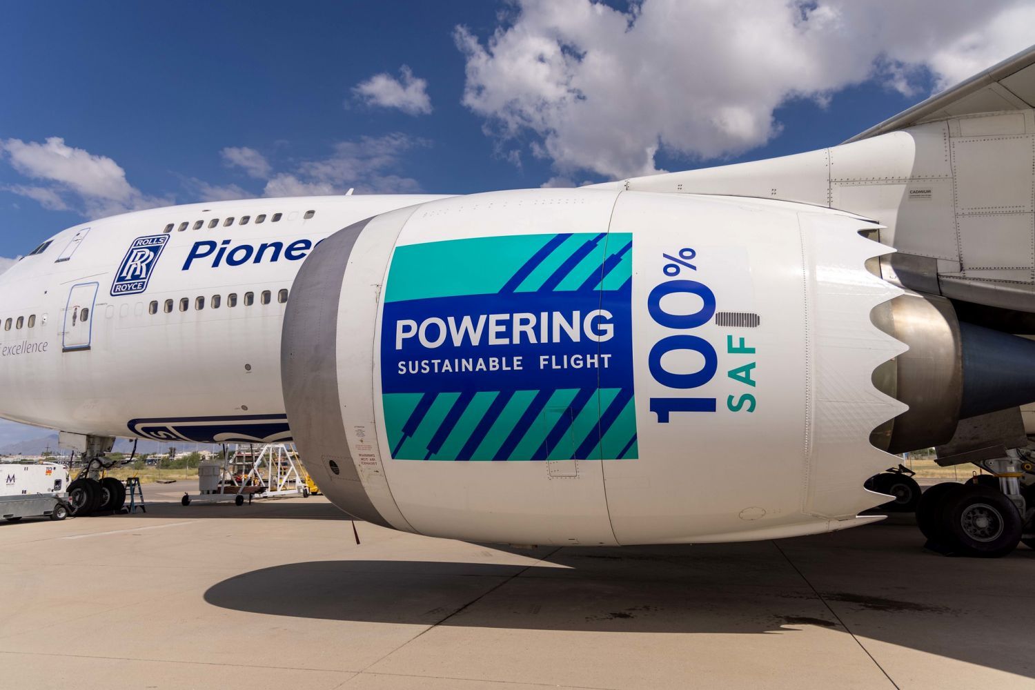 Un Boeing 747 realizó un vuelo de prueba con combustible de aviación sostenible
