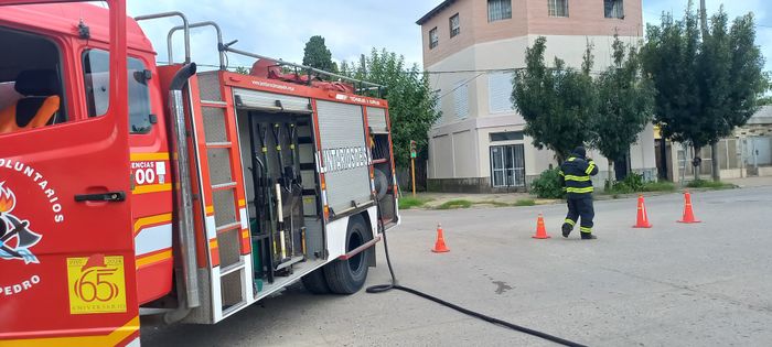 escape de gas 3 de febrero y naón bomberos