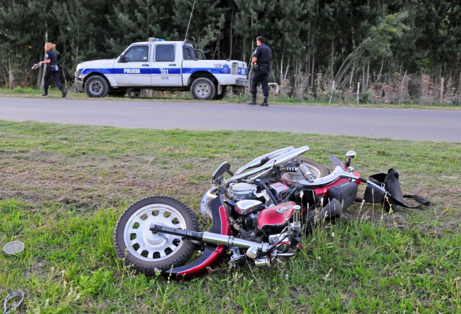 Murió un motociclista tras un accidente en Estrada al 900