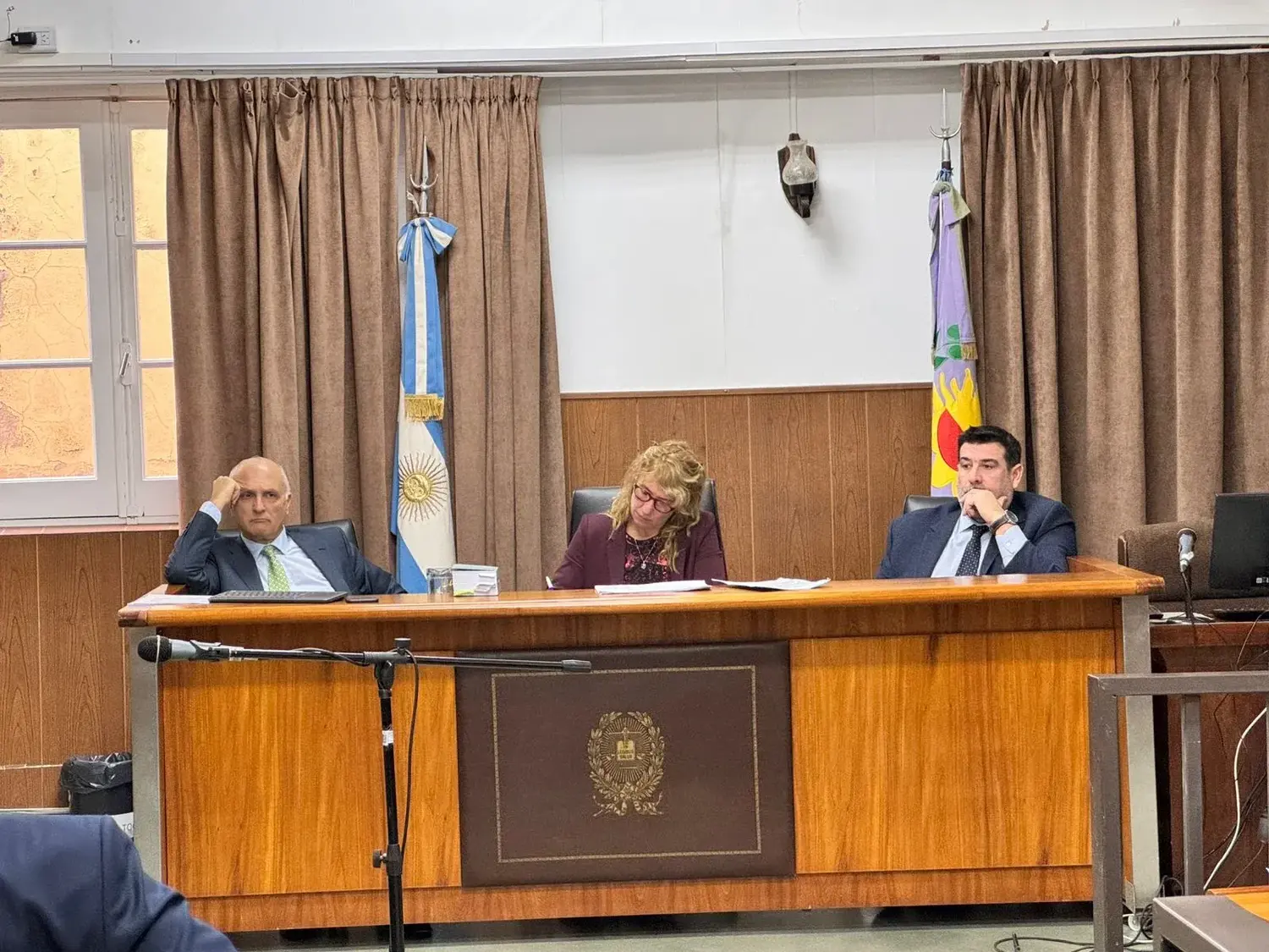 Los jueces Juliano, Irigoyen Testa y Mónaco