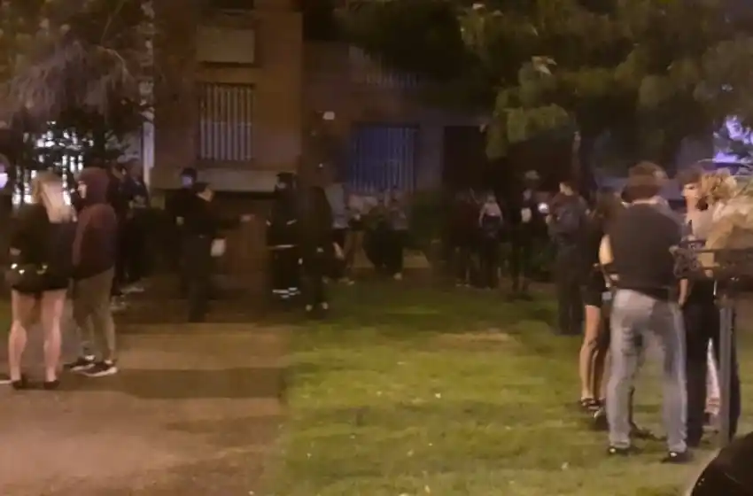 Fiesta Clandestina con menores en barrio Los Troncos