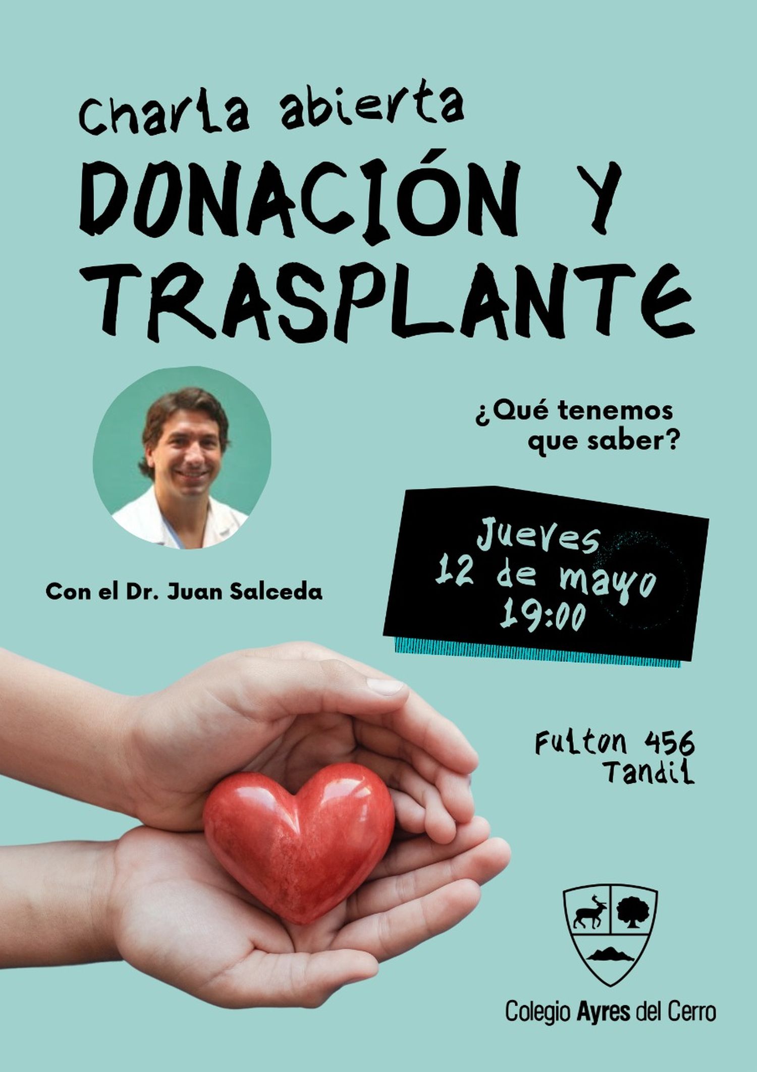 Charla abierta a la comunidad: "Donación y trasplante, ¿qué tenemos que saber?"