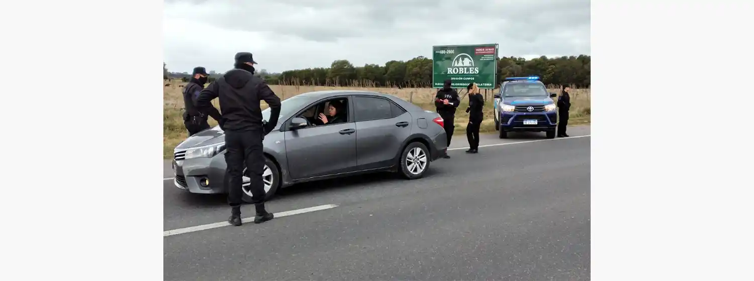 Importante operativo de la Policía Federal en el ingreso a Mar del Plata