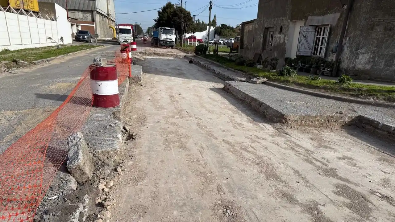 Mejoras. En el asfalto de Quequén